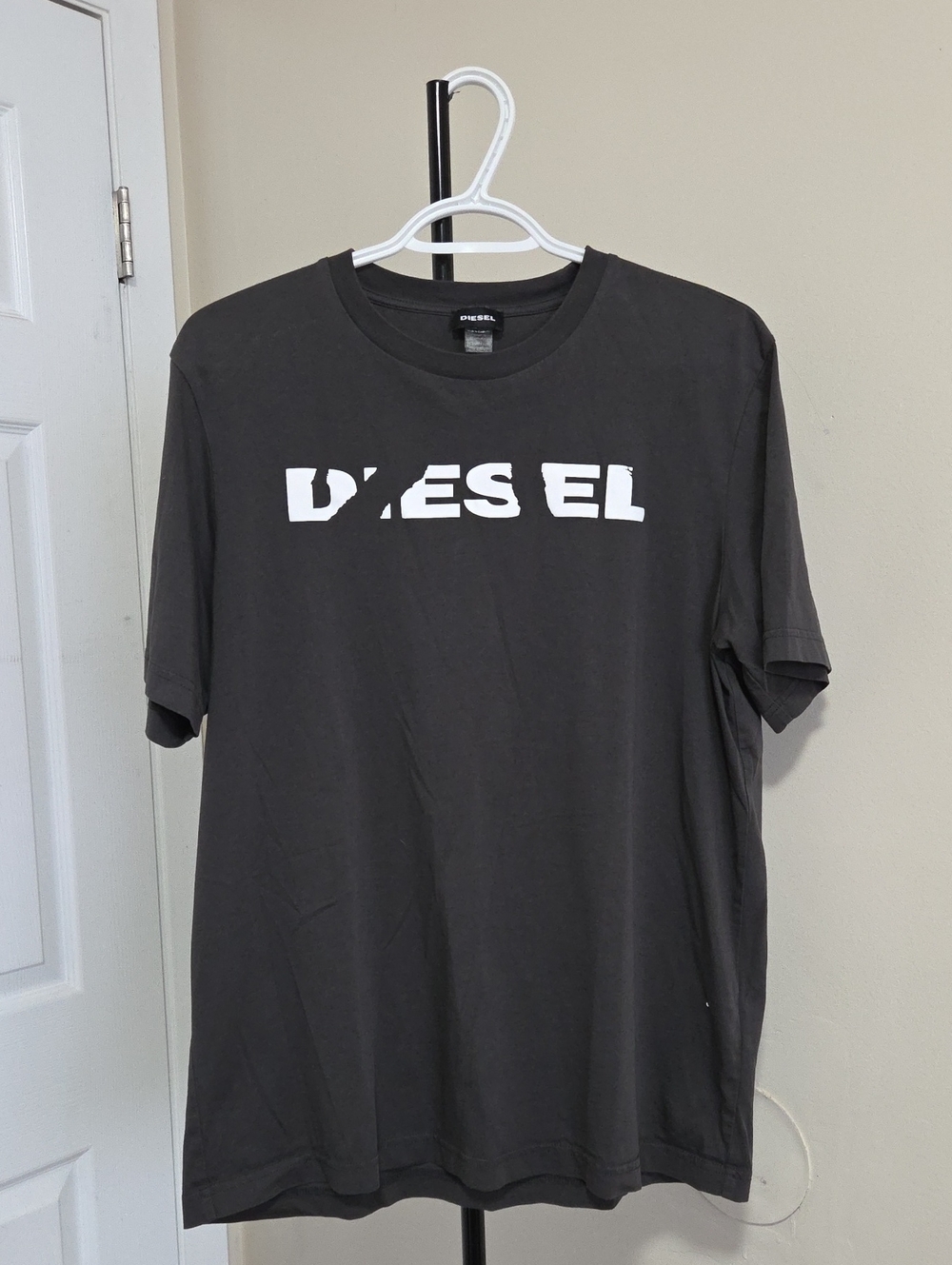 Diesel 100% Cotton Men's Black Logo T-Shirt